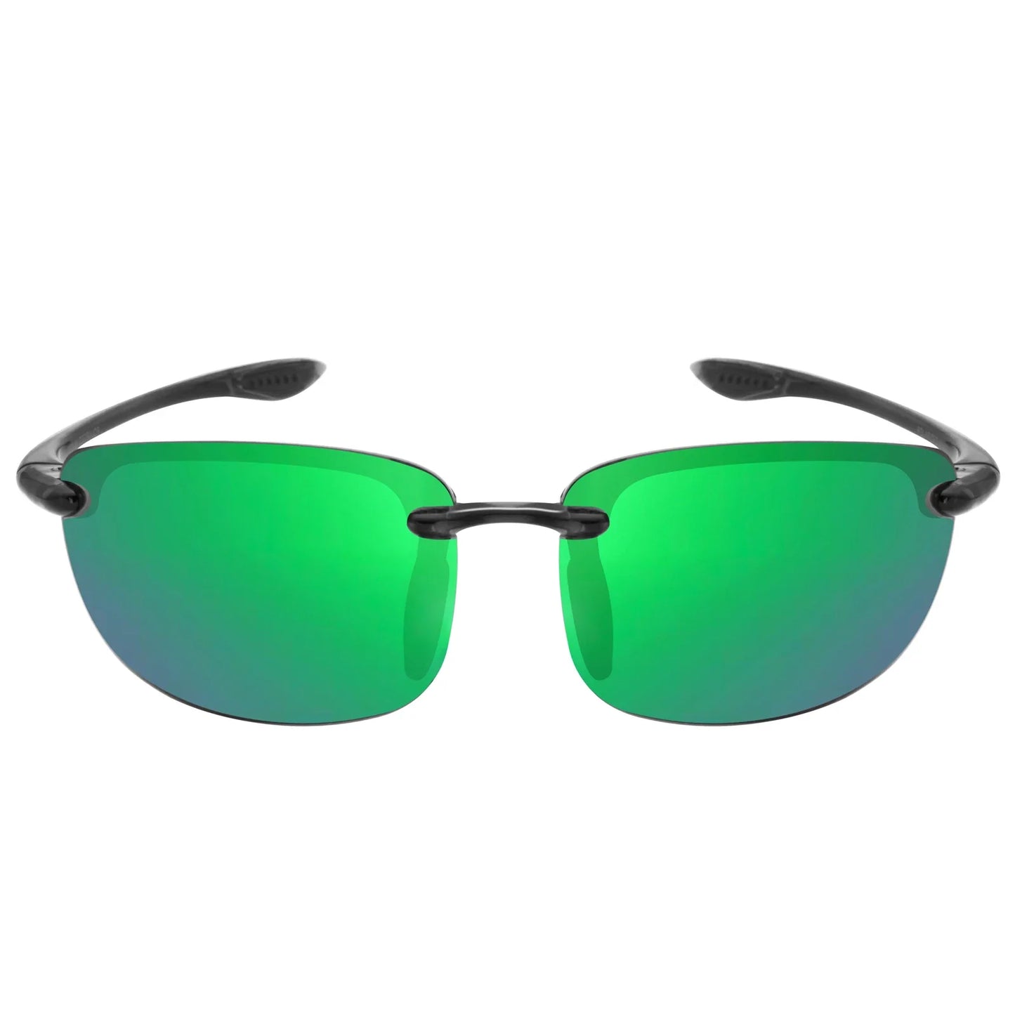 Rimless Polarized Sports Sunglasses Men&Women Tr90 Frame for Running Fishing Baseball Driving （8001）