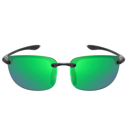 Rimless Polarized Sports Sunglasses Men&Women Tr90 Frame for Running Fishing Baseball Driving （8001）
