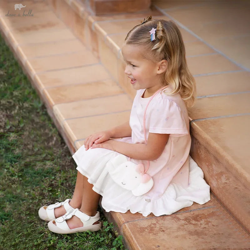 Summer Girl's Dress Elegant Gentle Sweet Cute Children's Princess Dress Fashion Casual Cool Party Outdoor DB2251953