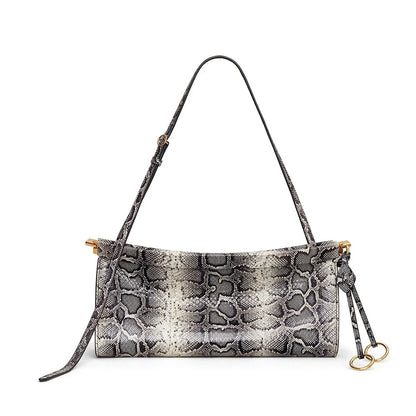 Luxury Serpentine Shoulder Bag Snake Pattern Underarm Bags for Women Designer Handbag Half Moon Crescent Bag NEW Clip Bags Purse