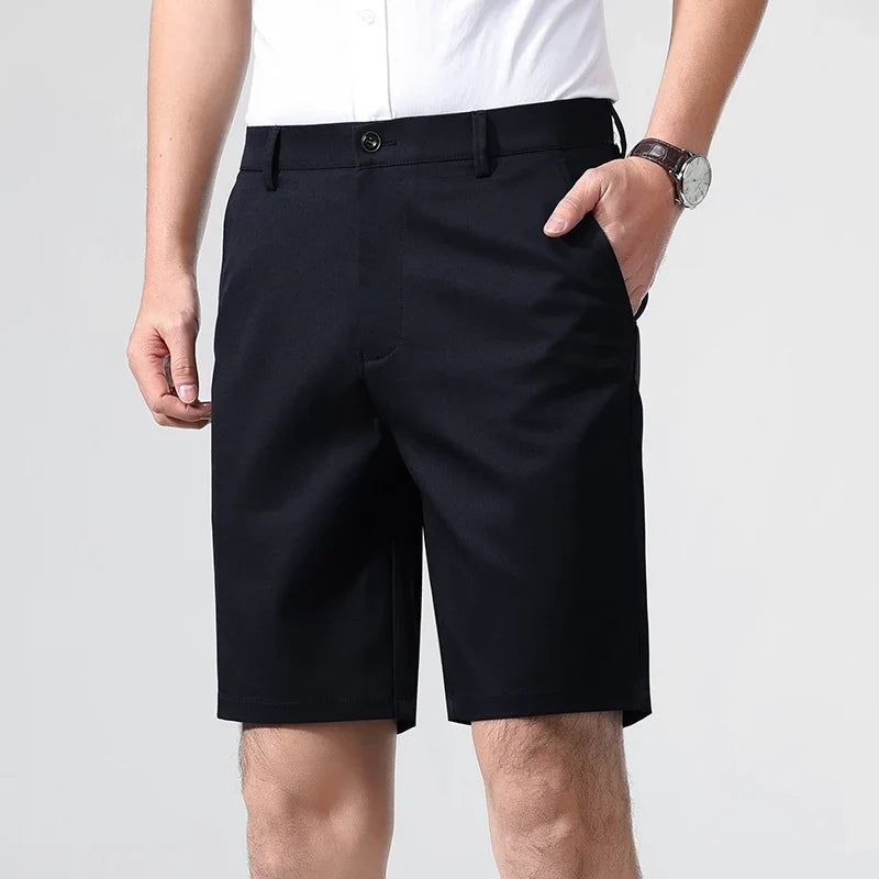 New Classic Fit Men's Stretch Bermuda Lightweight Quick Dry Stretch Shorts Golf Shorts Hiking Travel
