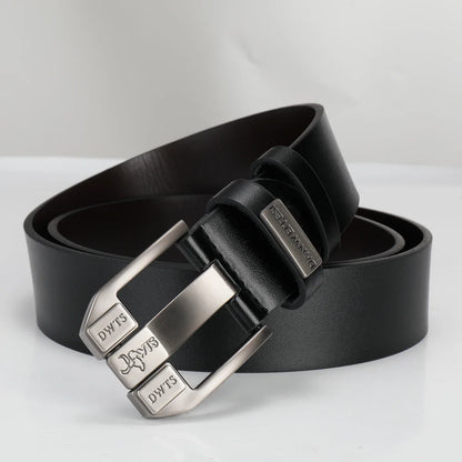 New Men's Belt, Men's High-Quality Belt, Men's Versatile Belt, Luxurious Needle Buckle, Authentic Vintage Denim Style
