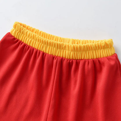 The Superhero Flash Men Cosplay Costume Kids Boys Girls Tops Pants With Mask Allen Muscle Suit Halloween Party Children Casual