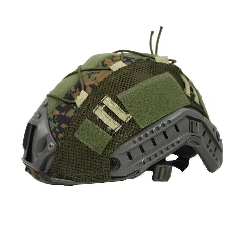 BOOIU Tactical Helmet Cover Cloth for Airsoft Fast Helmet with Velcro Hunting CS Camo Safety Helmet Cloth-Without Sport Helmet