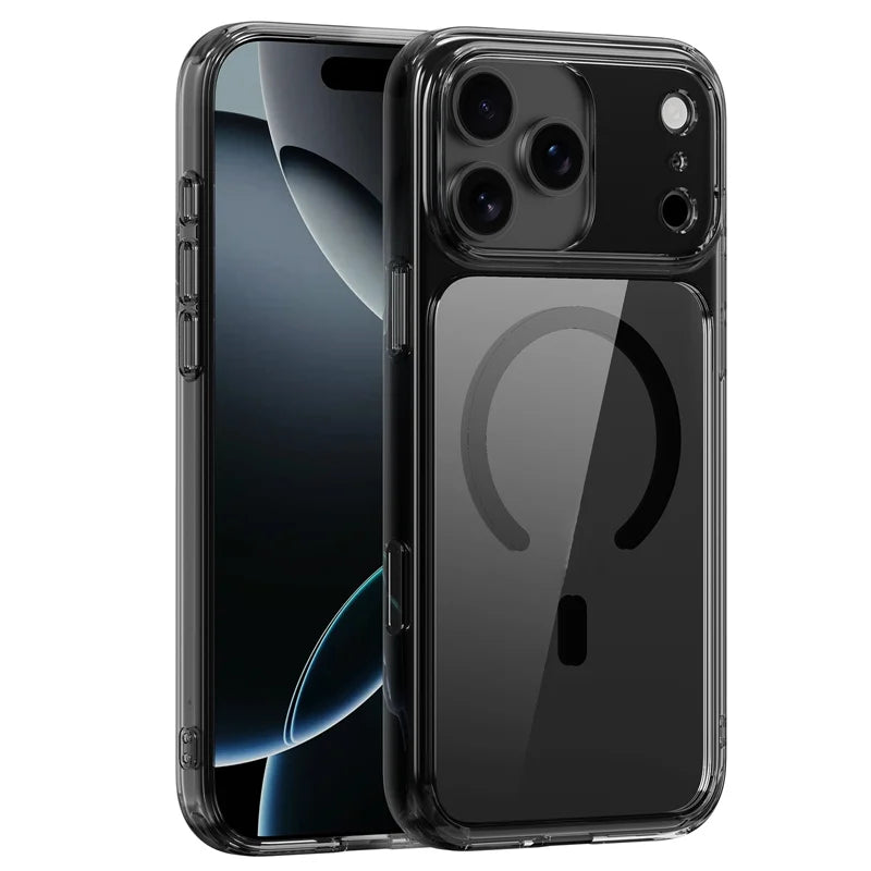 Touch Camera Button Original Clear for Magsafe Case For iPhone 17 Air 17Pro 17Pro Max Wireless Charge Shockproof Hard Cover