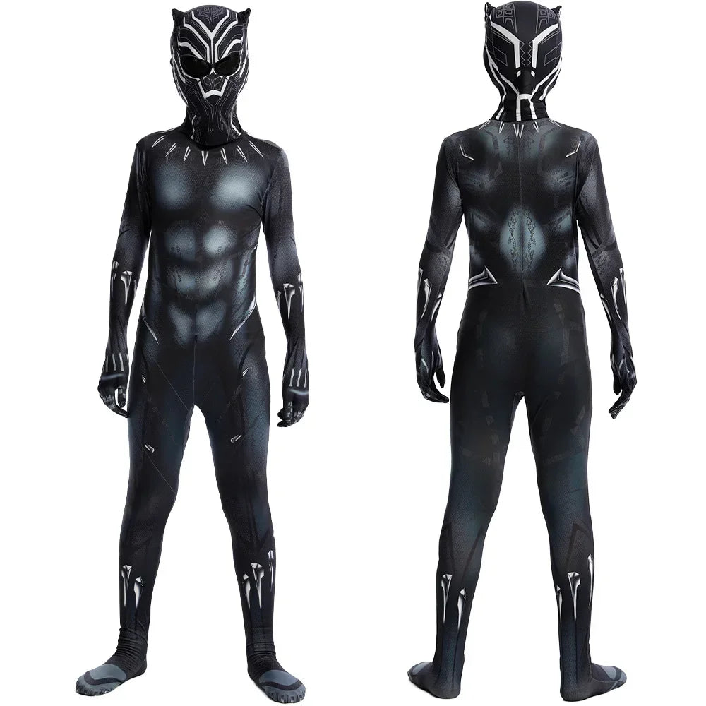 Spiderman Costume Spider Man Black Panther Iron Man Spider Gwen Cosplay Zentai Jumpsuit Bodysuit Halloween Costume Adult Child
