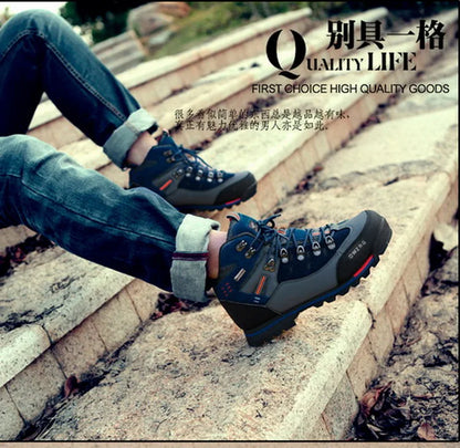 2026 Men Outdoor Ankle Boots Waterproof Sports Shoes Mountain Climbing Classic Footwear Leather Sneakers Hiking Boots Fashion