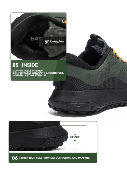 Men Hiking Shoes High Quality Comfort Soft Waterproof Male Trekking Sneakers Resistant Non-slip Outdoor Climbing Shoes