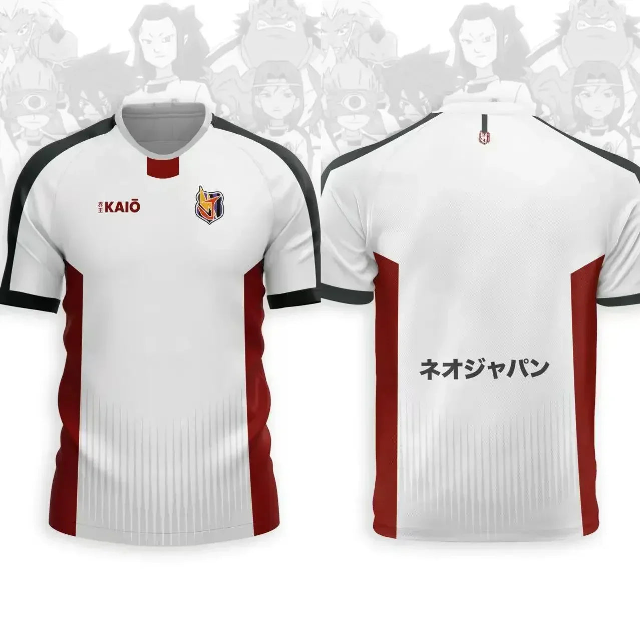 Japan Soccer Anime Men T shirt Jersey Inazuma Eleven Kaio Boys Girls Clothes Sports Casual Quick-Drying Oversized Daily Training