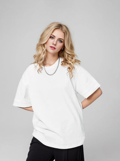 Sypcman Oversized T-Shirt 9.9oz 280 Grams Heavy High Qualtity Men Short Sleeve Tee Cotton Solid Color Customized OEM Streetwear
