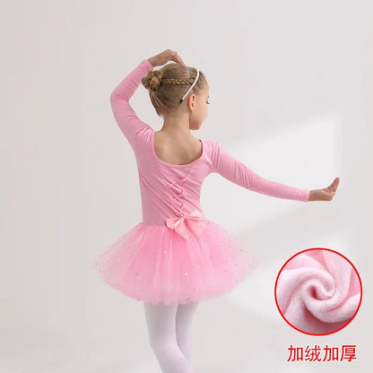 Children's Dance Costume Girl Dress Tutu Outfit Vestido Girls Clothes Ballet Leotard Robe Fille Summer Ballet Skirt Baby Dresses