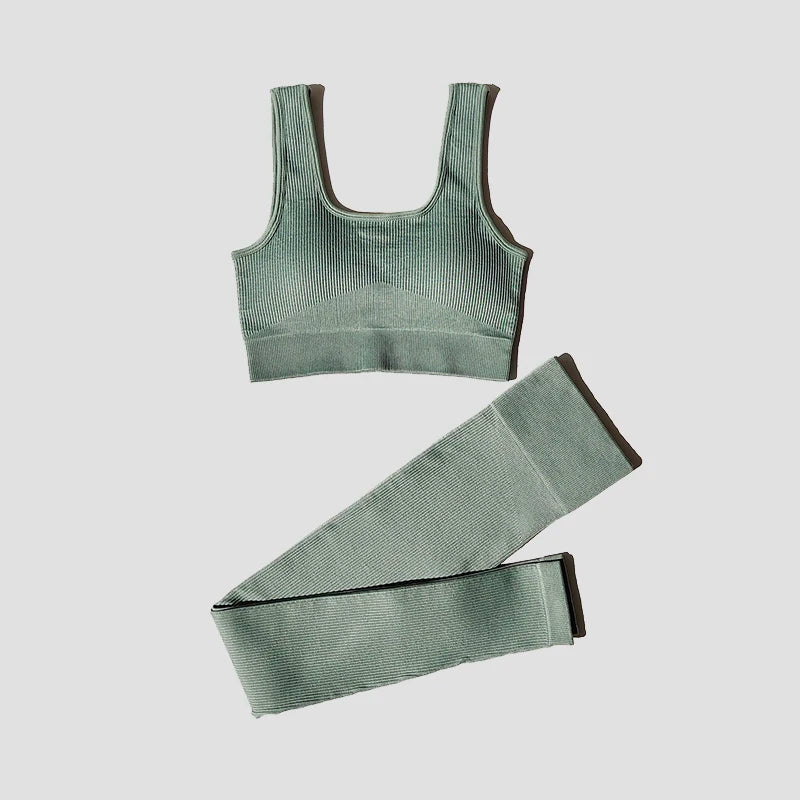 2/4/6PCS Seamless Women Yoga Set Workout Sportswear Fitness Bra Sport Pants Gym Clothing High Waist Leggings Shorts Sports Suits