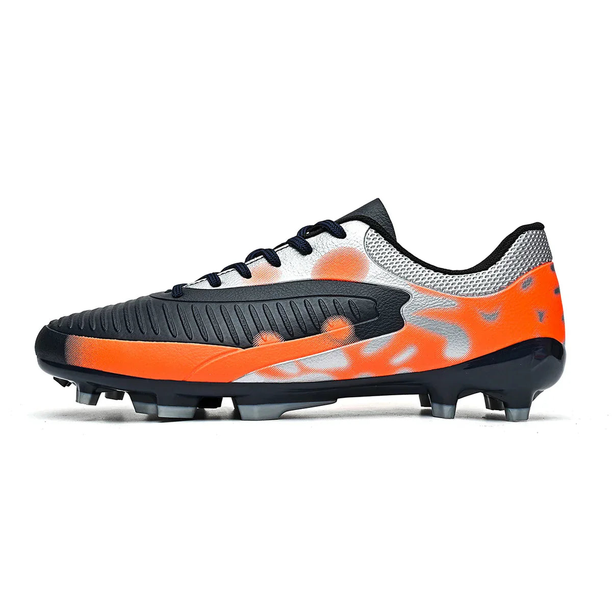 AG/FG Soccer Boots Unisex Youth Adult PU Fabric Upper TPU Sole Non-Slip Wear-Resistant Outdoor Sports Pitch