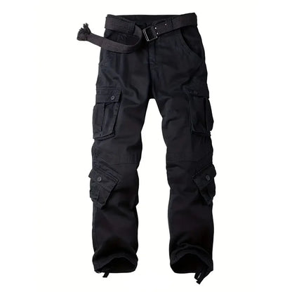 Multi-Pocket Work Pants Men Midweight Field Training Trousers Autumn 1/2Pcs Casual Cargo Pants Outdoor Tactical Hiking Trousers