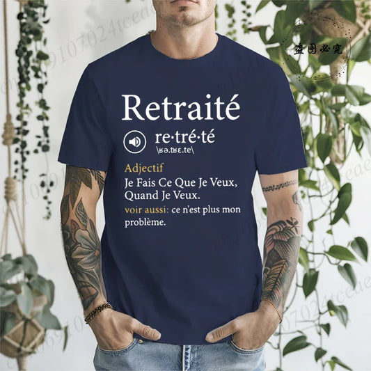 This Is No Longer My Problem Retirement T Shirt Harajuku Casual Fashion Loose Tee Tops Funny French Humnor Retired Papa T-shirt