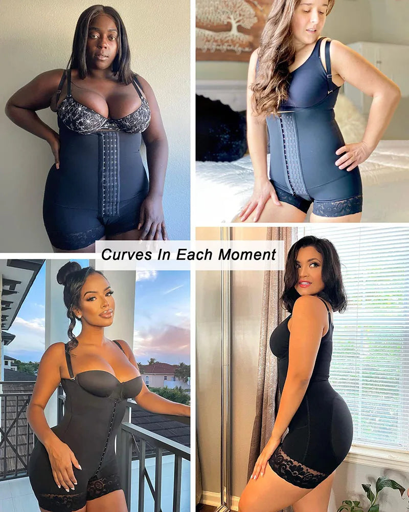 High Compression Shapewear Tummy Control Full Body Shapers Waist Trainer Bodysuits Butt Lifter Fajas Colombianas Girdles