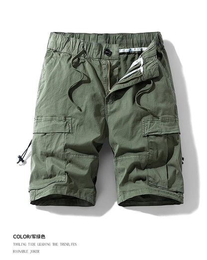 Men Multi Pocket Loose Cargo Pants Men Thin Breathable Casual Outdoor Male Shorts Men Summer Shorts New Trendy Sports Shorts