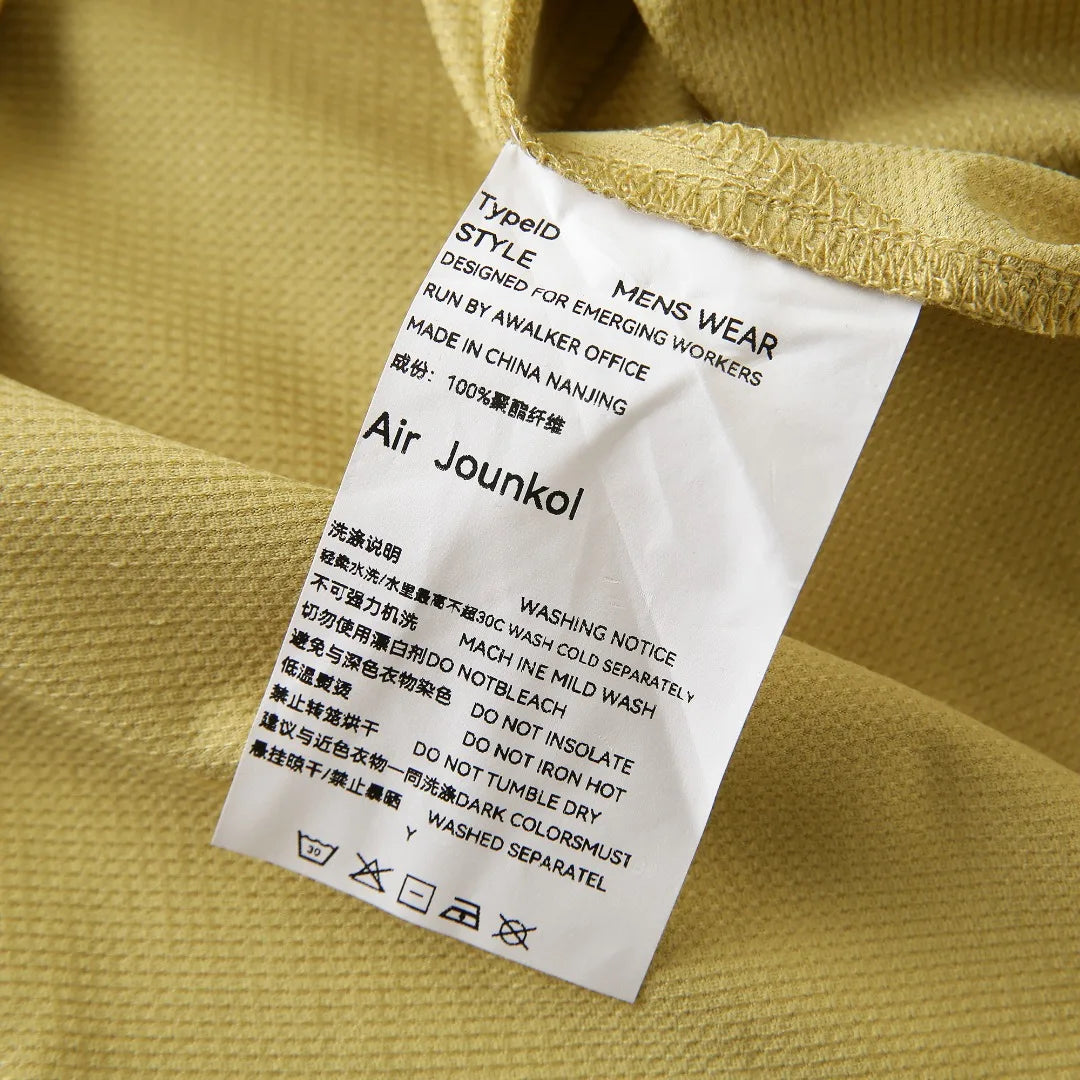 Unisex High-Stretch Breathable Long-Sleeve T-Shirt – Antibacterial, Moisture-Wicking & Quick-Dry with Waffle-Knit Print Outdoor