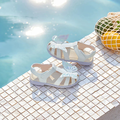 Girls Sandals Cool Anti-slip Children Summer Shoes Beach Protect Toes Soft Casual Sandal Butterfly Outdoors DB2262315