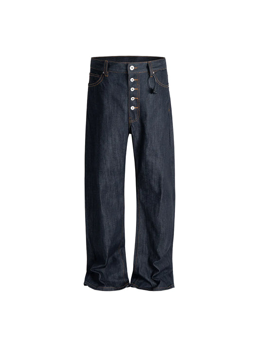BootCut Original Jeans Wide Leg Trousers Straight Button Design ZJ124