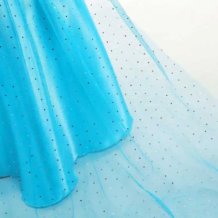 Elsa Dress for Girls Elsa Costume Snow Queen Anna Dress Cosplay Birthday Party Children Kids Carnival Girl Halloween Costume