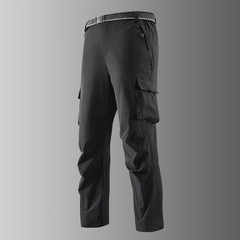 Big Size 8XL Men's Cargo Pant Straight Leg Fishing Trouser Male Multi Pocket Ice Silk Lightweight Thin Breathable Quick Dry Plus