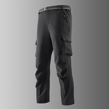 Big Size 8XL Men's Cargo Pant Straight Leg Fishing Trouser Male Multi Pocket Ice Silk Lightweight Thin Breathable Quick Dry Plus