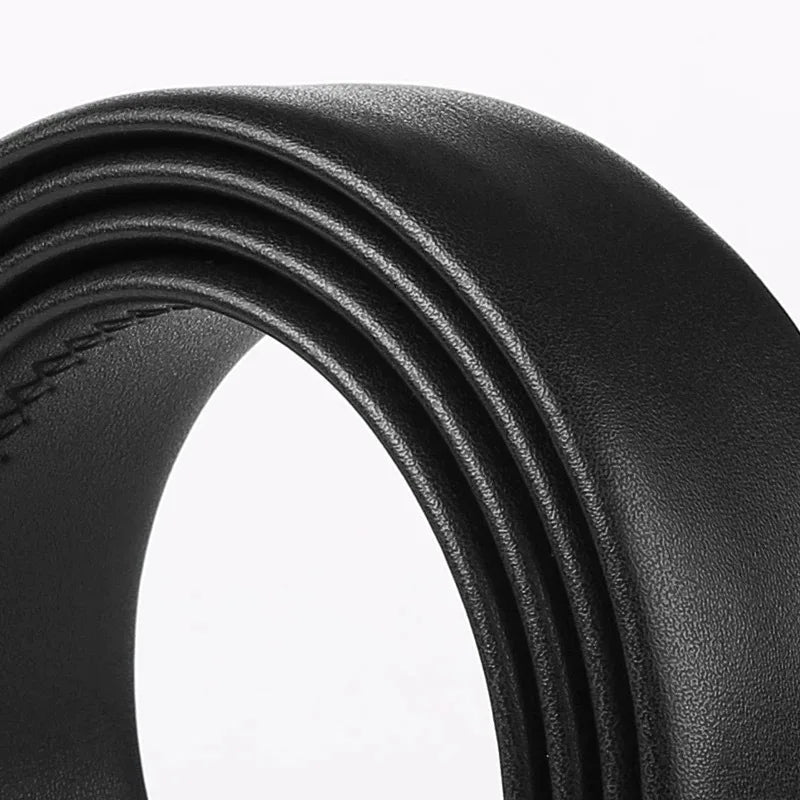 Automatic buckle belt High quality Men belt Genuine leather belt for men Adjustable No Hole Belt men