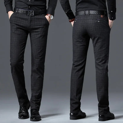 Spring Autumn New Fashion Mens Casual Pants High Quality Brand Business Pants Male Clothing Cotton Formal Trousers Men Clothing