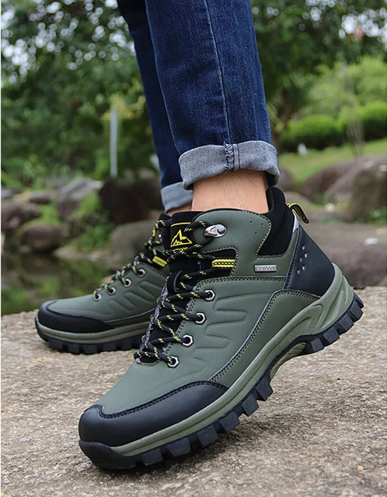 New Winter Men Boots Fur Warm Snow Boots Men Winter Boots Work Shoes Men waterproof Ankle Boots Outdoor Men's Sneakers Footwear