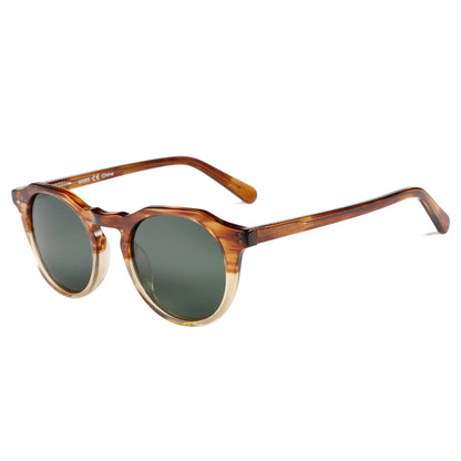 Vintage Round Polarized Sunglasses for Men Women UV400 Protection Sun Glasses