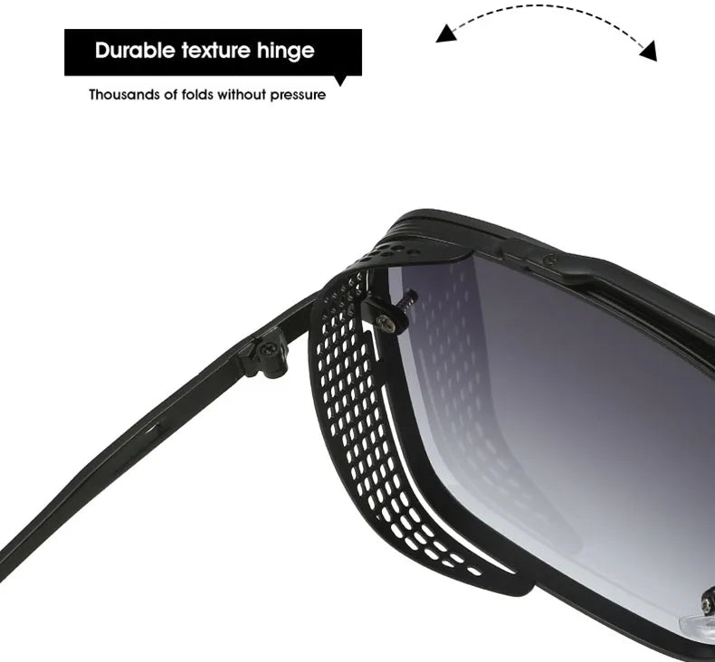 New Punk Square Sunglasses For Men Vintage Fashion Glasses Retro Steampunk Sunglasses Women Trendy Gafas De Sol Hombre Zonnebril