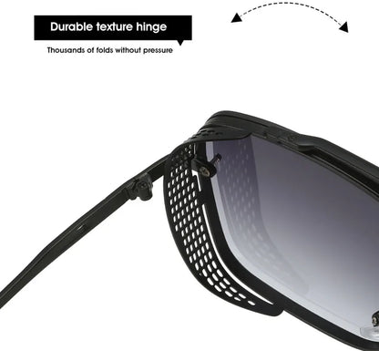 New Punk Square Sunglasses For Men Vintage Fashion Glasses Retro Steampunk Sunglasses Women Trendy Gafas De Sol Hombre Zonnebril