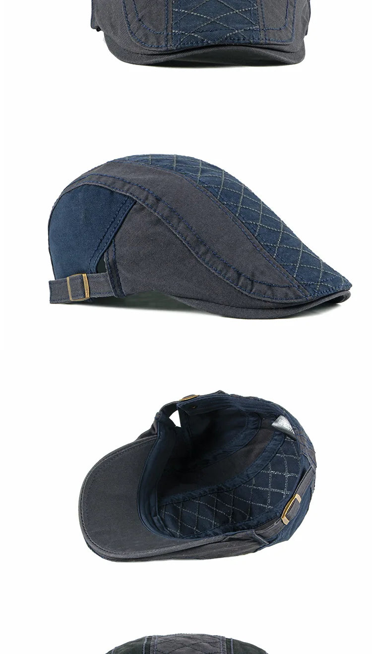 Men Women Beret Spring Autumn Cotton Flat Cap Ivy Gatsby Newsboy Hat Fashion Adjustable Vintage Cabbie Hats