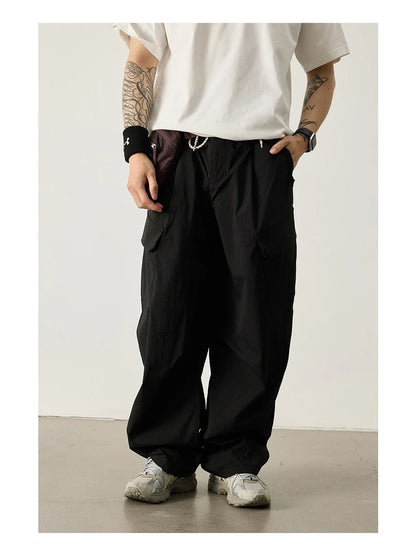 Unisex Outdoor Quick Dry Lightweight Techwear Hiking Cargo Pants Loose Fit Casual Sports Spring Summer Thin Long Pants Trendy