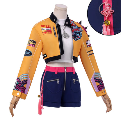 Costume Zoey Rumi Mira Cosplay Pop Singers Womens Halloween Outfits with Accessories