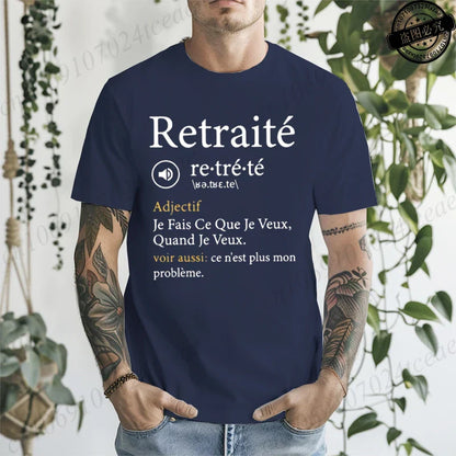 This Is No Longer My Problem Retirement T Shirt Harajuku Casual Fashion Loose Tee Tops Funny French Humnor Retired Papa T-shirt