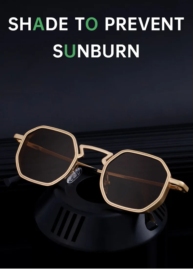 Vintage Steampunk Sunglasses Women 2025 Luxury Retro Punk Sunglass Men Fashion Glasses Gafas De Sol Hombre Lunette Soleil Femme