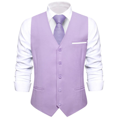 Solid Peach Pink Men Vest Wedding Slim Waistcoat Neck Tie Hanky Cufflinks Set for Male Business Party Designer Gifts
