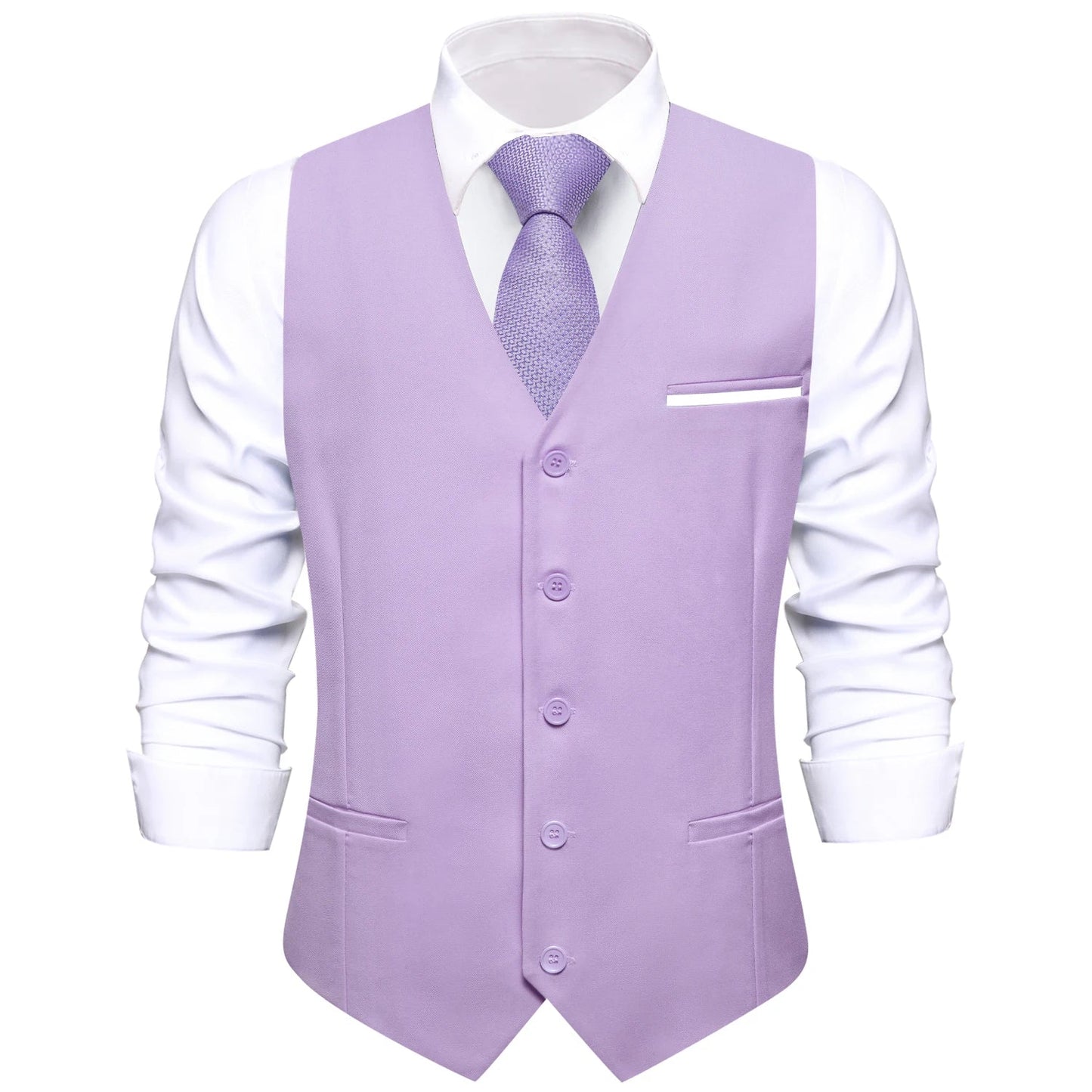 Men's Vest Elegant Green Waistcoat Necktie Handkerchief Cufflinks Sets for Male Wedding Business Party Designer Gift