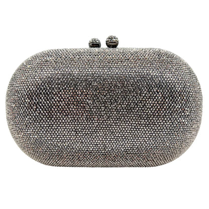 Middle East Diamond Embellished Evening Bag Pure Color Rhinestone Women's Clutch Handbag Polyester Daily Match Magnetic Buckle