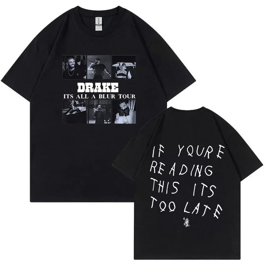 Rapper Drake Certified Lover Boy Album Print Graphic T Shirt Unisex Hip Hop Fashion T-shirt Men's 100% Cotton Oversized T-shirts