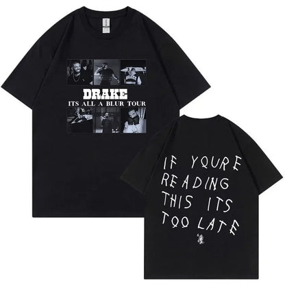 Rapper Drake Certified Lover Boy Album Print Graphic T Shirt Unisex Hip Hop Fashion T-shirt Men's 100% Cotton Oversized T-shirts