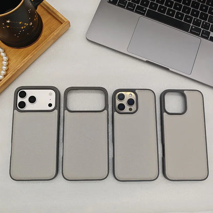 Ultra Thin Epsom PU Leather Magnetic Phone Case Non-Slip Grip Anti Fingerprint Phone Cover for iPhone 17 Pro 17 Pro Max