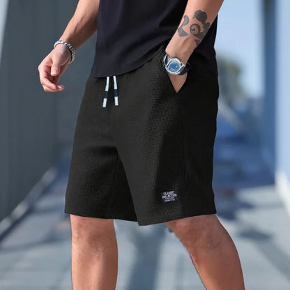 2-Pack, Men's Shorts, Men's Casual Pants, Men's Beach Shorts, Men's Sports Shorts, New Fashionable Textured Fabric, Breathable Pants, Suitable for Daily Casual Wear and Sports