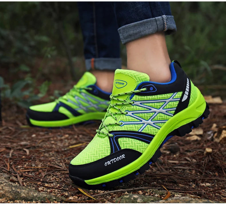 Brand Hiking Shoes Men Mesh Breathable Travel Shoe Outdoor Waterproof Hunting Fishing Shoes Mountain Off-Road Riding Sports Shoe