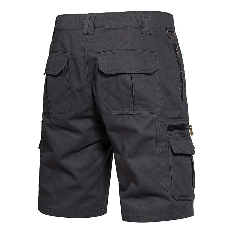 Men's Large Size Loose Casual Shorts Fashion Trendy Versatile Cotton Shorts Elastic Waist Summer Work Shorts