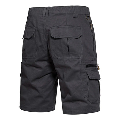 Men's Large Size Loose Casual Shorts Fashion Trendy Versatile Cotton Shorts Elastic Waist Summer Work Shorts