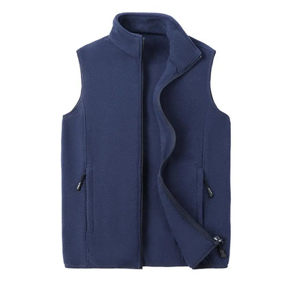 Autumn Fashion Plus Size Male Warm Waistcoat Fleece Vest Men's Lamb Cashmere Warm Sleeveless Coat Men Brand Clothing Winter Vest