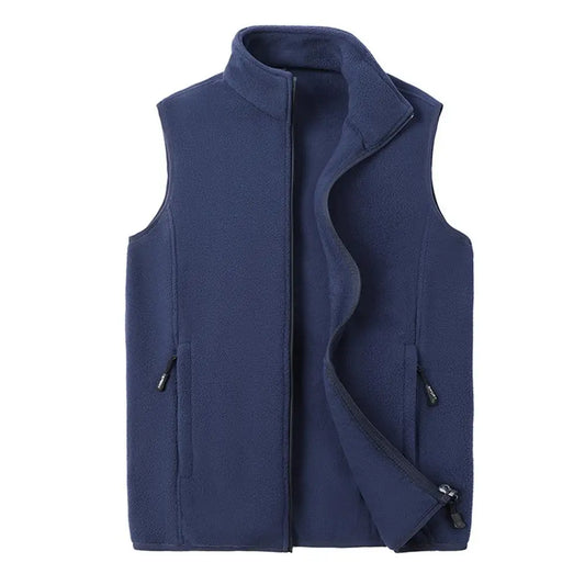 Autumn Fashion Plus Size Male Warm Waistcoat Fleece Vest Men's Lamb Cashmere Warm Sleeveless Coat Men Brand Clothing Winter Vest
